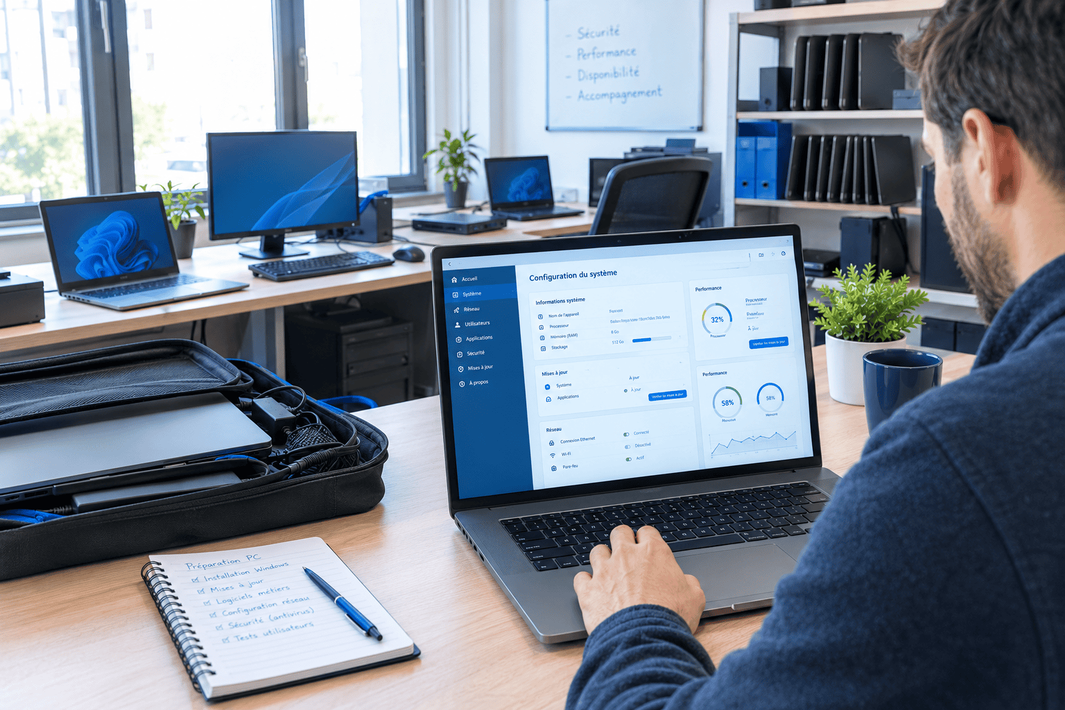 Support informatique entreprise à Marcoussis